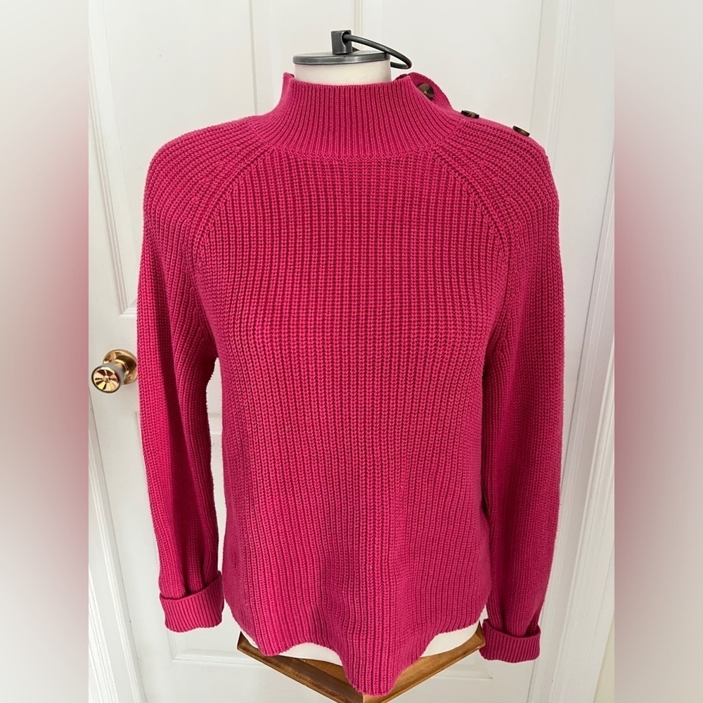 NWT Christian Siriano cotton blend pink sweater size large